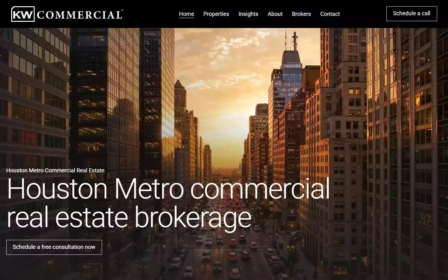 The Houston Metro CRE website, built with UpliftCRE